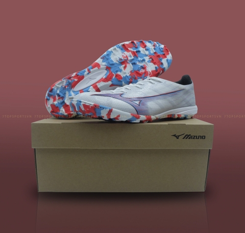 Mizuno Alpha Pro AS TF - White/Ignition Red P1GD236409