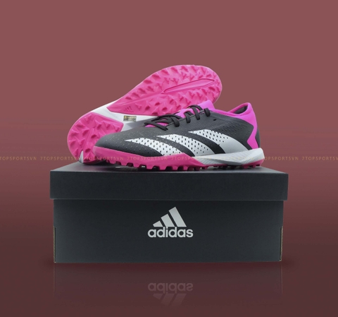 Adidas Predator Accuracy .3 TF Low - Core Black/Cloud White/Team Shock Pink GW4640