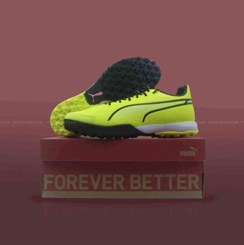 Puma King Pro TF - Electric Lime/Puma Black/Poison Pink 107255 03
