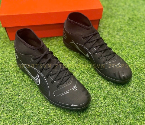Nike Air Zoom Mercurial Superfly 8 Club TF - Black Metallic Silver DJ2909 007