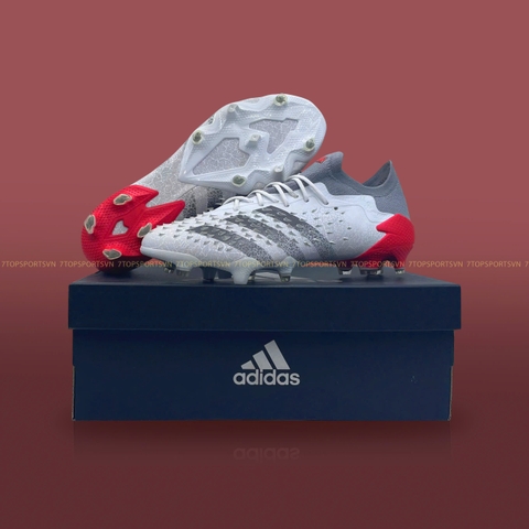 Adidas Predator Freak .1 FG - Cloud White/Iron Metallic/Solar Red FY6263