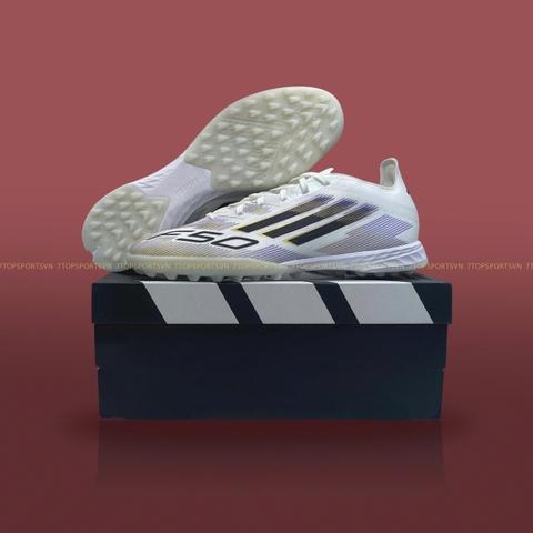 Adidas F50 Pro TF - Cloud White / Core Black / Gold Metallic JH7662