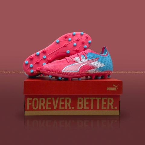 Puma Ultra 6 Match MG 'Recharge Pack' - Hero Blue/Sunset Pink/Garnet Rose 108846 01