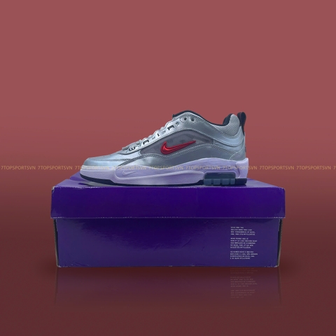 Nike SB Air Max Ishod Premium 'Silver Bullet' - Metallic Silver/Varsity Red/Black HF3062 001
