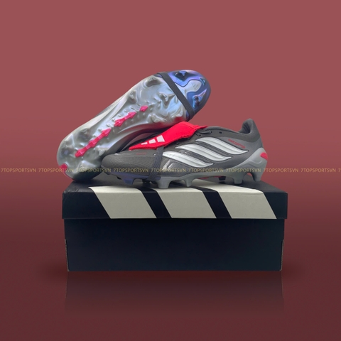 Adidas Predator League FT FG -  Iron Metallic/Zero Metalic/Lucid Red JS0426