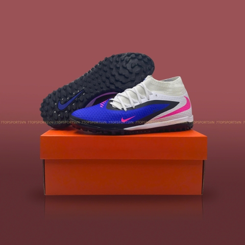 Nike Phantom 6 High Academy TF - Racer Blue/White/Pink Blast HQ2277 446