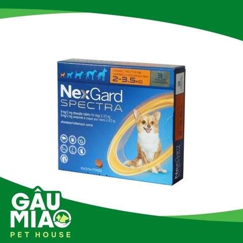 NEXGARD SPECTRA®- Viên nhai phòng và trị nội, ngoại ký sinh trùng cho chó