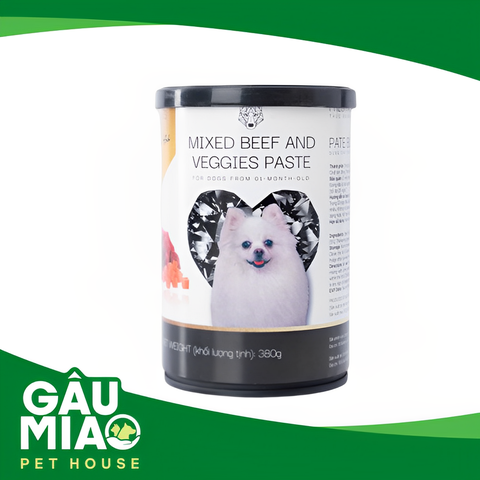 King Pet Pate Bò rau củ 380g