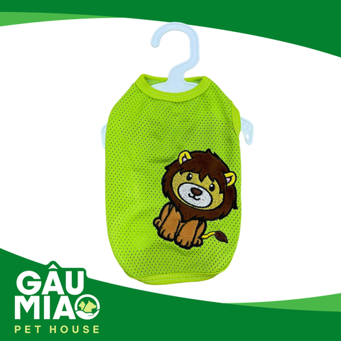 Áo thun lưới xanh lá-Sư tử