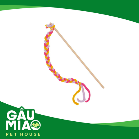 CattyMan-Đồ chơi Cần câu len nhung cho mèo