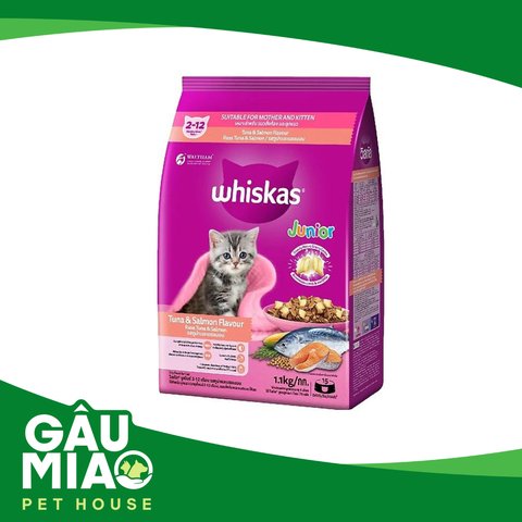 Whiskas Junior Tuna & Salmon - Thức ăn hạt cho mèo con vị cá ngừ và cá hồi