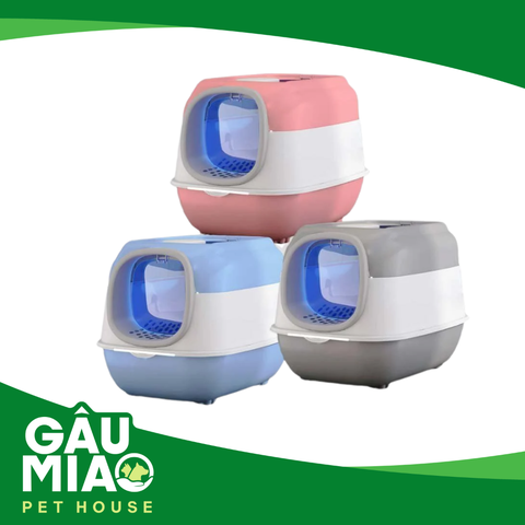 Nhà vệ sinh mèo 2 cửa