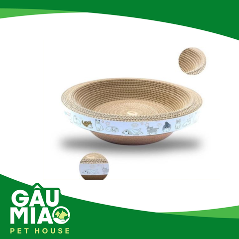 Ổ nằm giấy tròn cho mèo