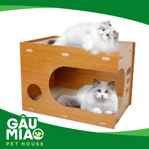Nhà gỗ 2 tầng 42*32*32cm