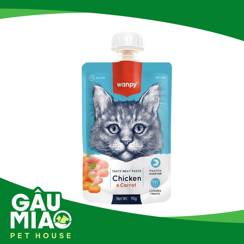Súp thưởng Wanpy nắp vặn cho mèo 90g