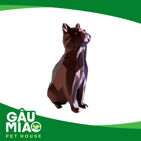 Tượng mèo low poly