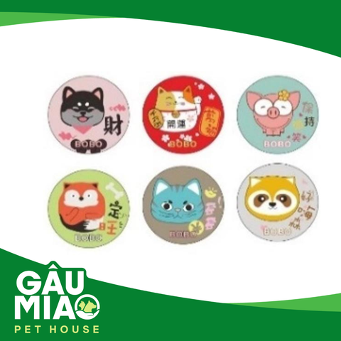 Thảm tròn in hình thú 5368-80 80cm