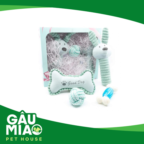 Hộp quà combo thú bông cho thú cưng