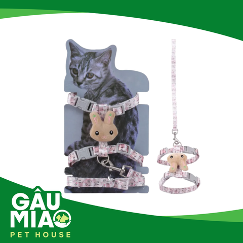 Dây dắt yếm ngực gắn thú nhồi bông