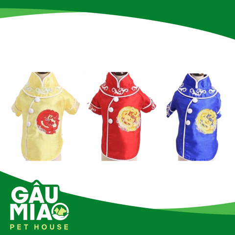 Sườn xám rồng hoa văn