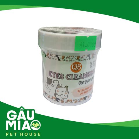 Bông lau vệ sinh vùng mắt cho mèo