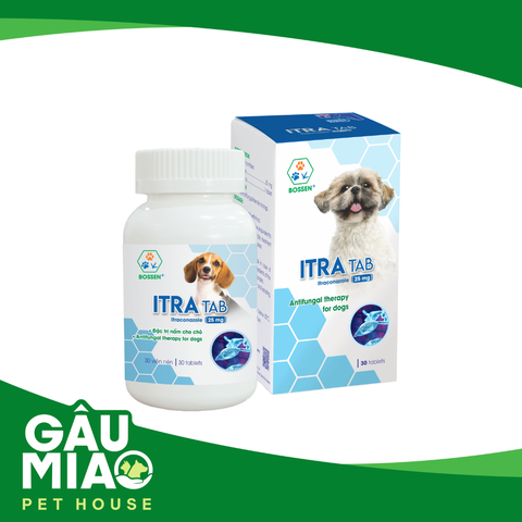 Itra Tab Dog 25mg - Đặc trị nấm cho chó 2.5-5kg