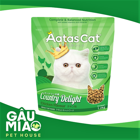 Aatas Cat Country Delight - Thức ăn hạt cho mèo vị gà 1.2kg