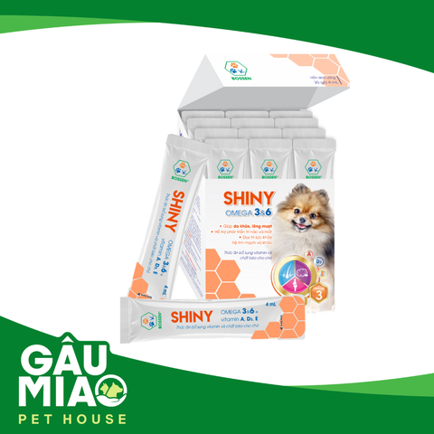 Shiny Dog-Omega 3&6-Da khoẻ, mượt lông cho chó