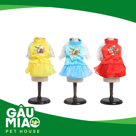 Đầm tay ren thêu cô gái