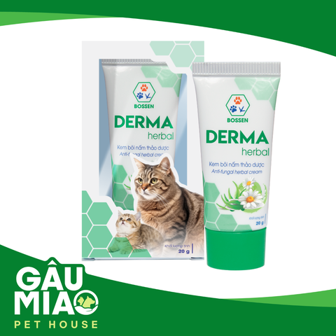 Derma herbal Cat - Kem bôi nấm thảo dược cho mèo 20g