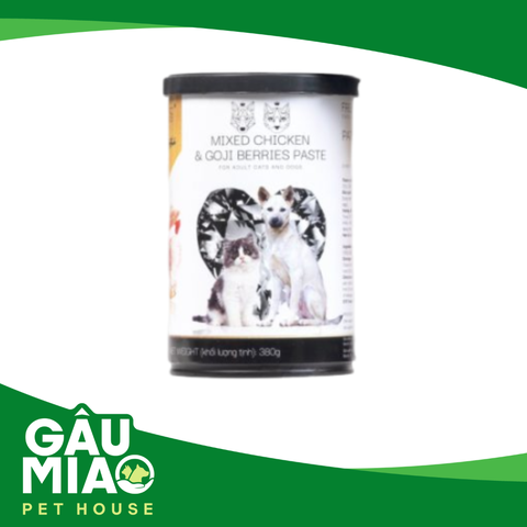 King's Pet Pate Hỗn hợp Gà+Kỷ tử (Chó & Mèo) 380g