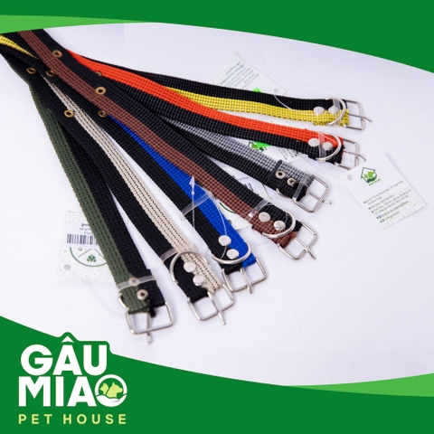 Vòng cổ dù thường lỡ sọc (không chuông)