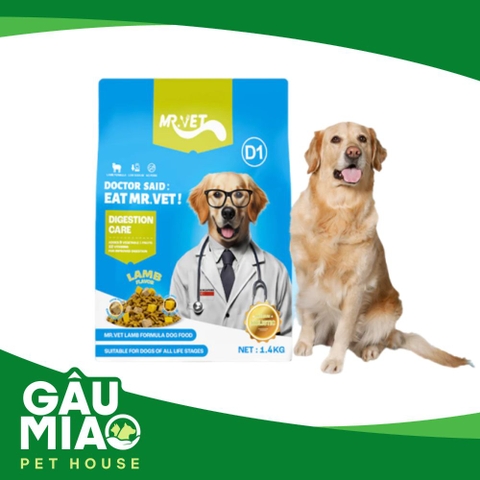 Mr.Vet D1 - Thức ăn cho chó-Thịt cừu-1.4kg