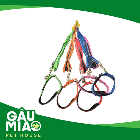 Bộ dắt+vòng cổ đệm HK Bull Dog