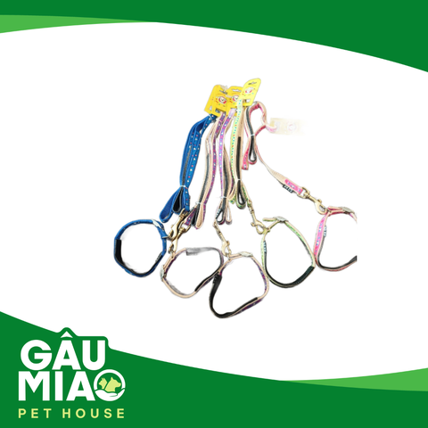 Bộ dắt+vòng cổ đệm HK Candy