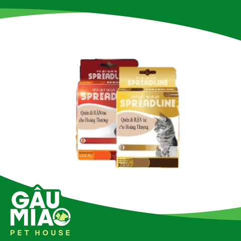 Spreadline-Nhỏ gáy trị ve cho mèo 0.8-2.5kg 0.3ml/ 1 ống