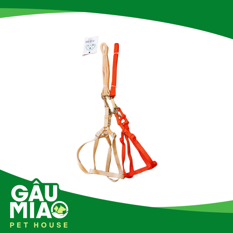 HK-Bộ dây dắt dù +yếm màu