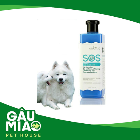 SOS Sữa tắm chó lông trắng 530ml