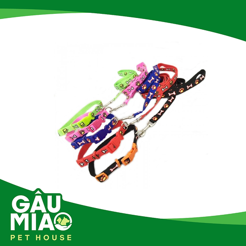 Bộ dắt+vòng cổ HK Pet Style
