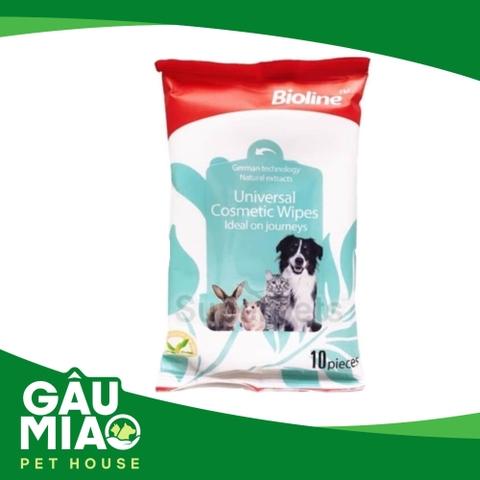 Bioline Khăn ướt cho thú cưng