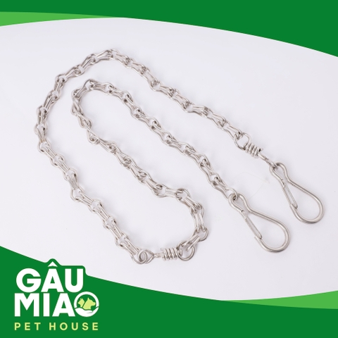 Xích móc inox 2 móc dài 1.5m