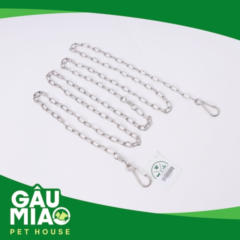 Xích vuông inox 2 móc dài 2m