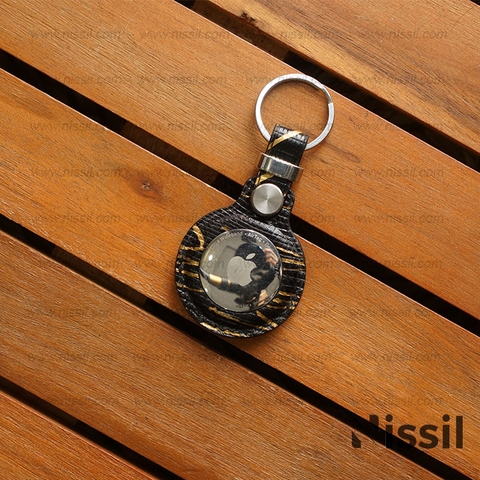 Bao da Airtag N - Da kỳ đà nhũ vàng