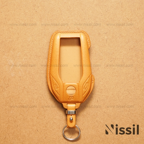 Bao da chìa khoá ô tô BMW i8 - Màn hình smart - Dòng da bò Vachetta