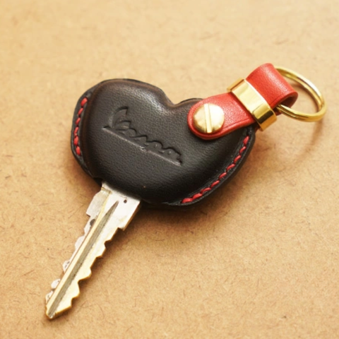 Bao da chìa khóa xe máy Vespa - Dòng da Vachetta mix