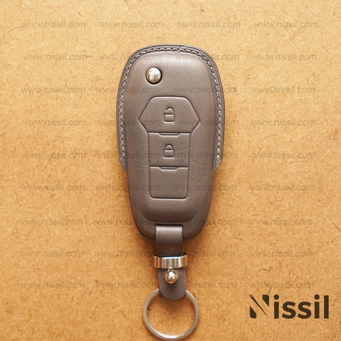 Bao da chìa khóa ô tô Ford - K2 - 2 nút - Cover - Dòng da Vachetta
