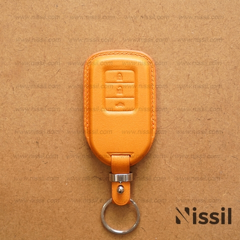 Bao da chìa khóa ô tô Honda - 3 nút - Dòng da Vachetta