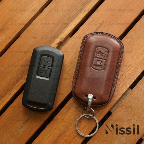 Bao da chìa khóa xe máy Honda Air Blade - Dòng da Vachetta