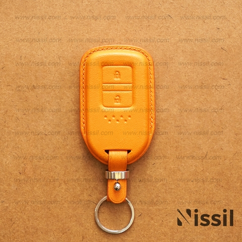 Bao da chìa khóa ô tô Honda - 2 nút - Dòng da Vachetta