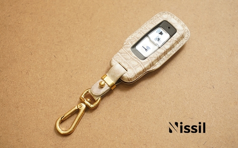 Bao da Honda SH - 2 nút - Da cá sấu Himalaya